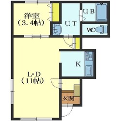 セザール深堀の物件間取画像